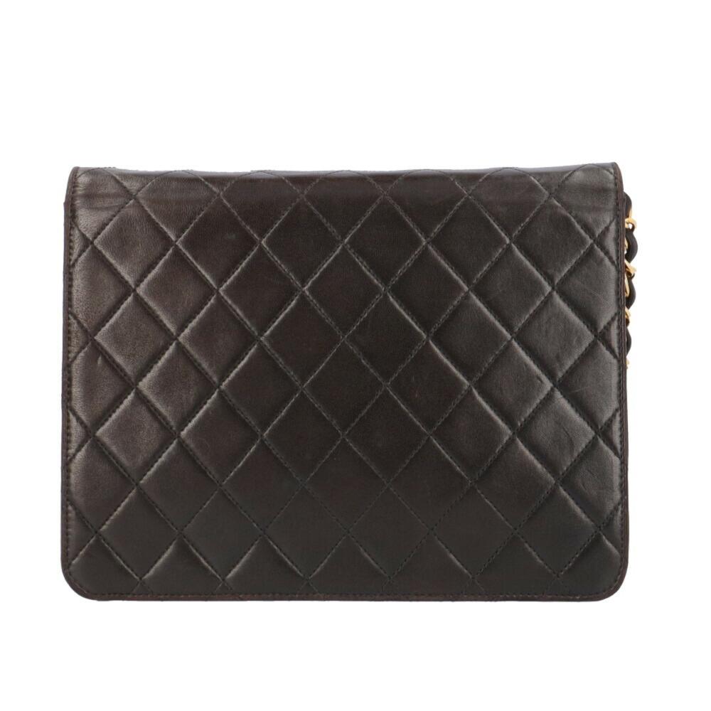 Black Leather Chanel Shoulder Bag