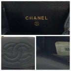 Black Leather Chanel Shoulder Bag