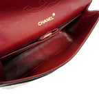 Black Leather Chanel Flap Bag