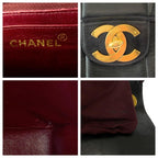 Black Leather Chanel Flap Bag