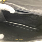 Black Leather Chanel Shoulder Bag