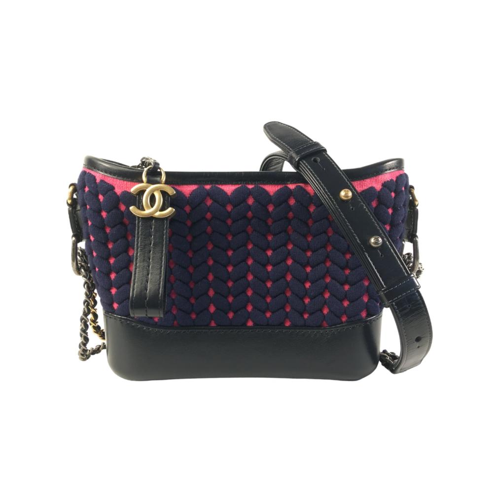 Black Leather Chanel Shoulder Bag