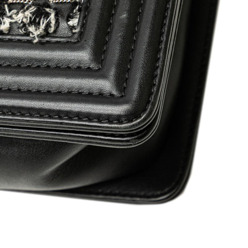 Black Leather Chanel Crossbody Bag