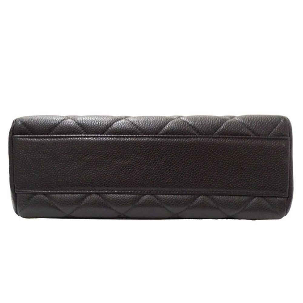Black Leather Chanel Shoulder Bag