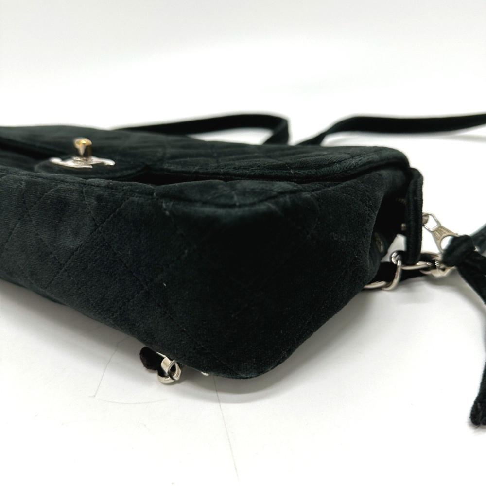 Black Leather Chanel Shoulder Bag