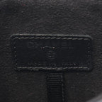 Black Leather Chanel Shoulder Bag