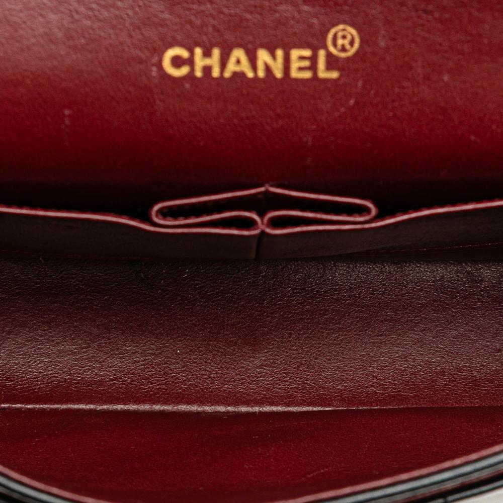 Black Leather Chanel Flap Bag