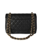 Black Leather Chanel Flap Bag