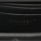 Black Leather Chanel Flap Bag