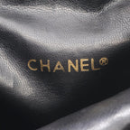 Black Leather Chanel Crossbody Bag