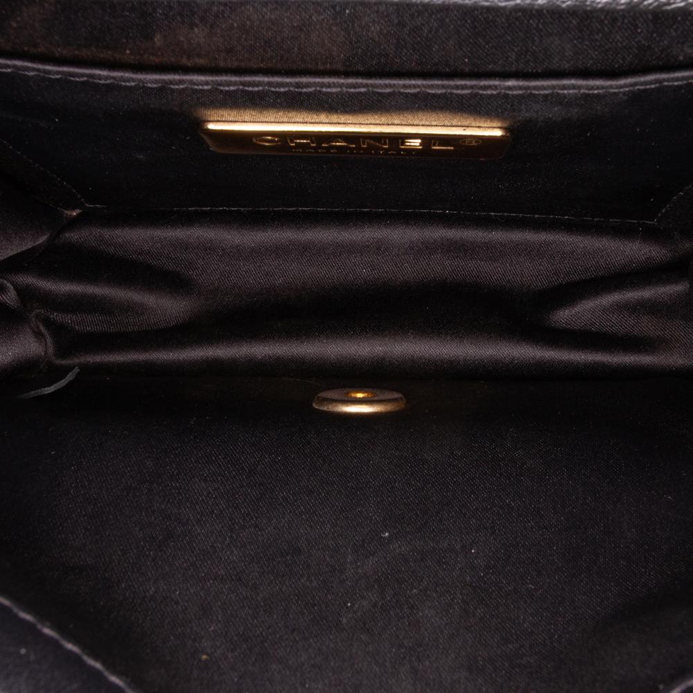 Black Leather Chanel Crossbody Bag