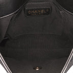 Black Leather Chanel Flap Bag