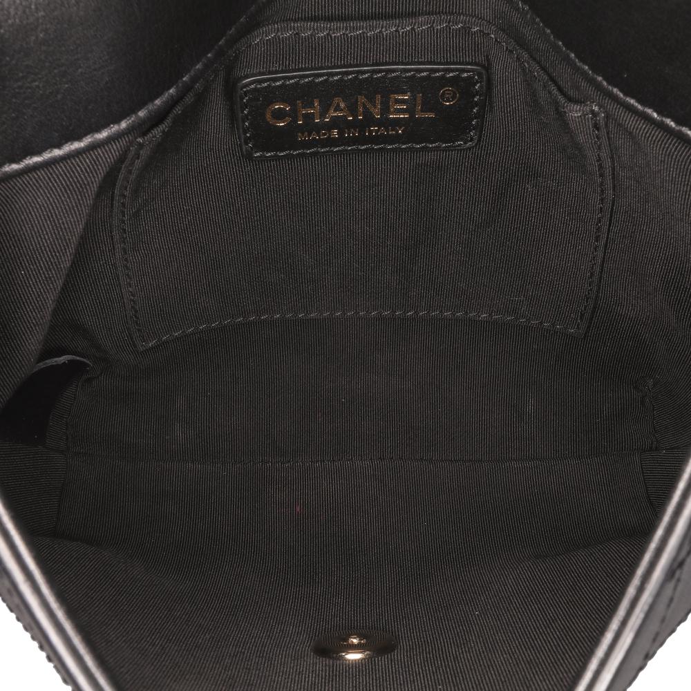 Black Leather Chanel Flap Bag