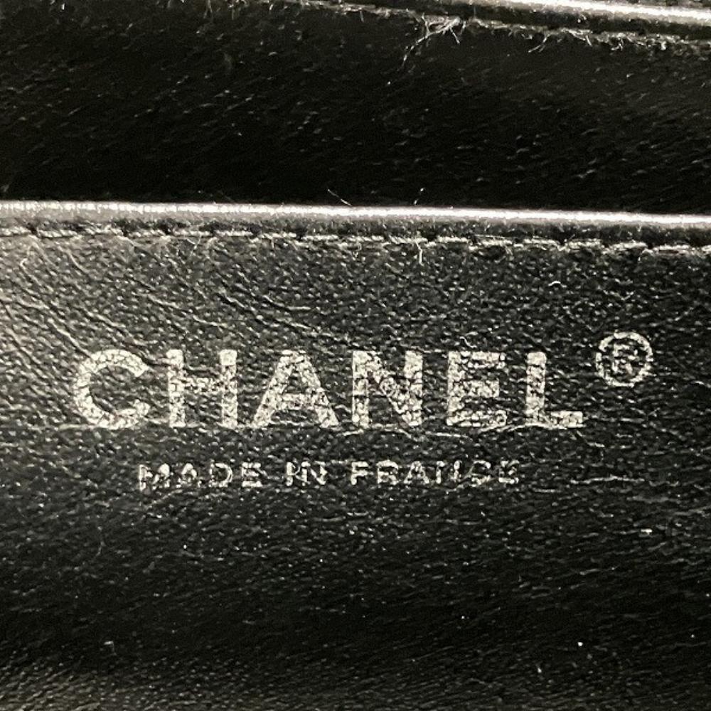 Black Leather Chanel Flap Bag