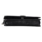 Black Leather Chanel Shoulder Bag