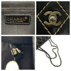 Black Leather Chanel Crossbody Bag