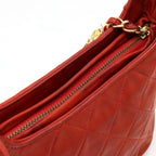 Black Leather Chanel Shoulder Bag