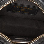 Black Leather Chanel Crossbody Bag