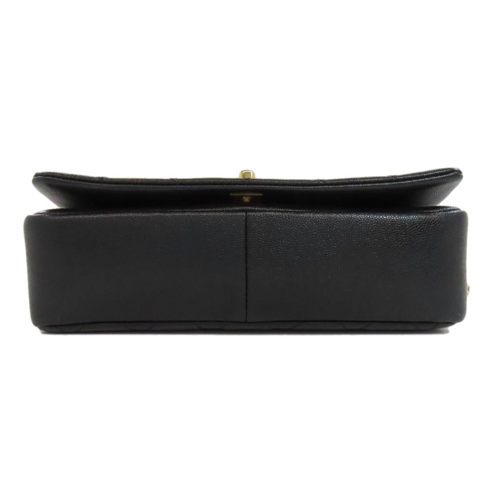 Black Leather Chanel Shoulder Bag