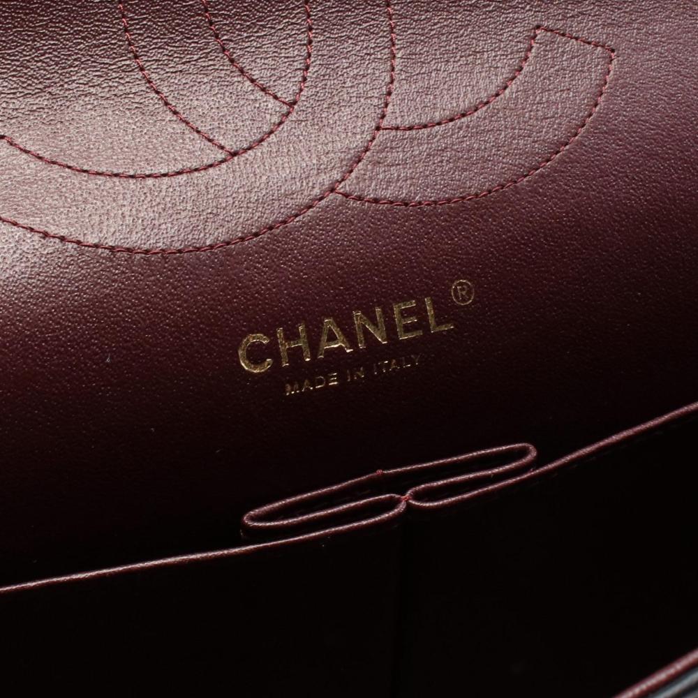 Black Leather Chanel Flap Bag