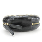 Black Leather Chanel Shoulder Bag