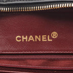 Black Leather Chanel Travel Bag