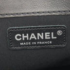 Black Leather Chanel Shoulder Bag