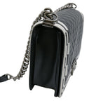 Black Leather Chanel Shoulder Bag