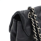 Black Leather Chanel Shoulder Bag
