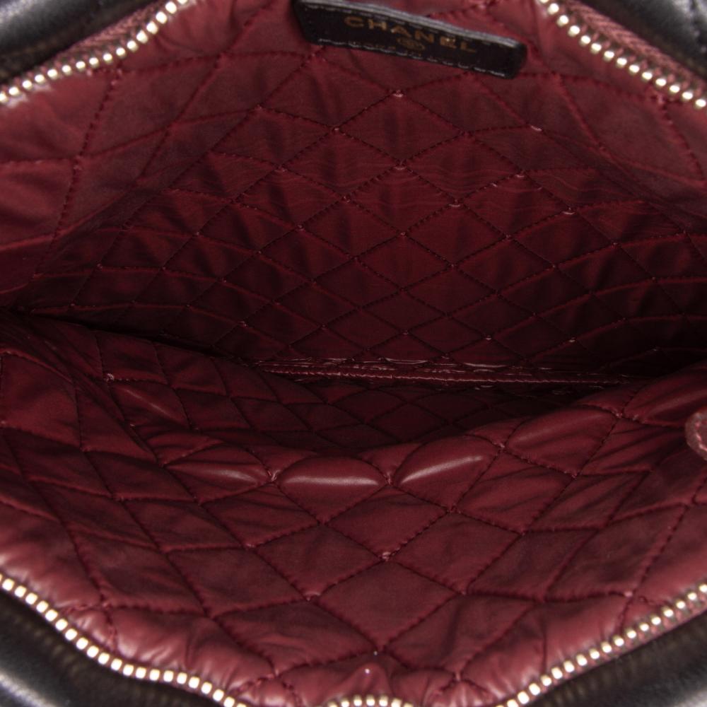 Black Leather Chanel Flap Bag