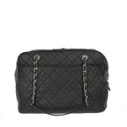 Black Leather Chanel Shoulder Bag