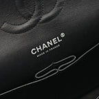 Black Leather Chanel Flap Bag