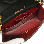 Black Leather Chanel Shoulder Bag