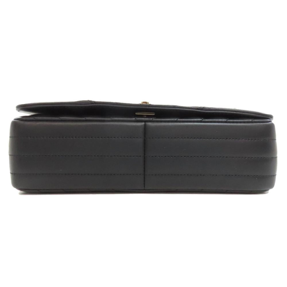 Black Leather Chanel Travel Bag