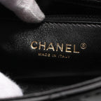 Black Leather Chanel Flap Bag