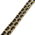 Black Leather Chanel Wallet On Chain