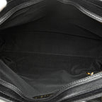 Black Leather Chanel Shoulder Bag