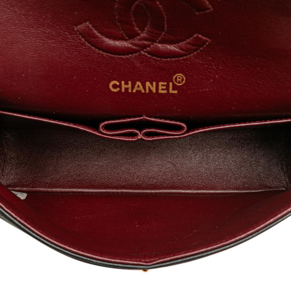 Black Leather Chanel Flap Bag