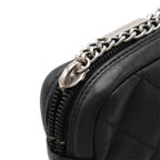 Black Leather Chanel Crossbody Bag