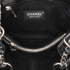 Black Leather Chanel Flap Bag