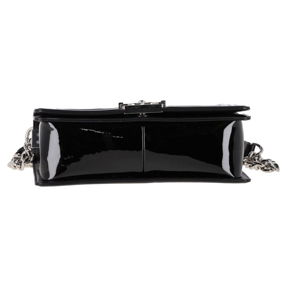 Black Leather Chanel Shoulder Bag