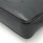Black Leather Chanel Shoulder Bag
