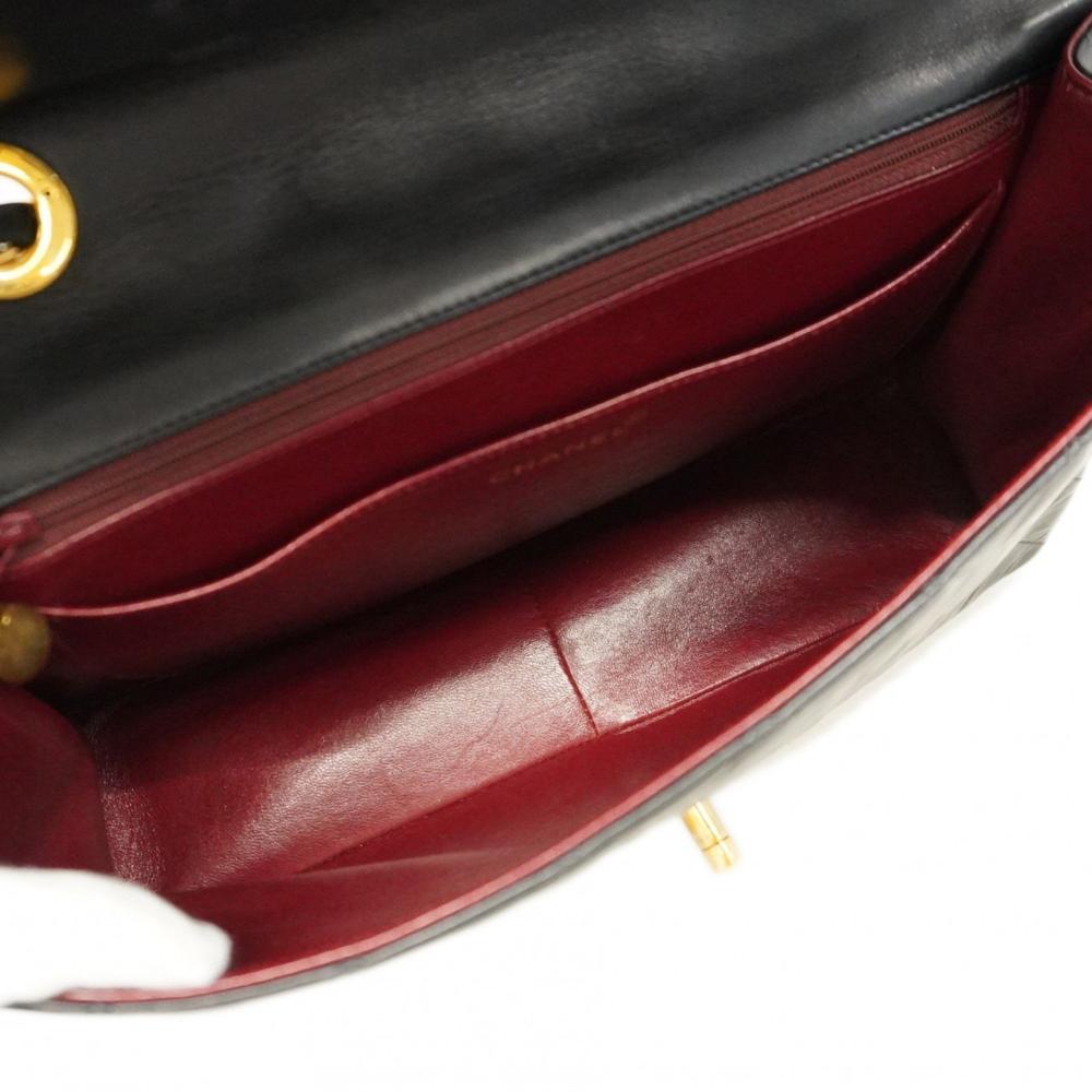 Black Leather Chanel Crossbody Bag