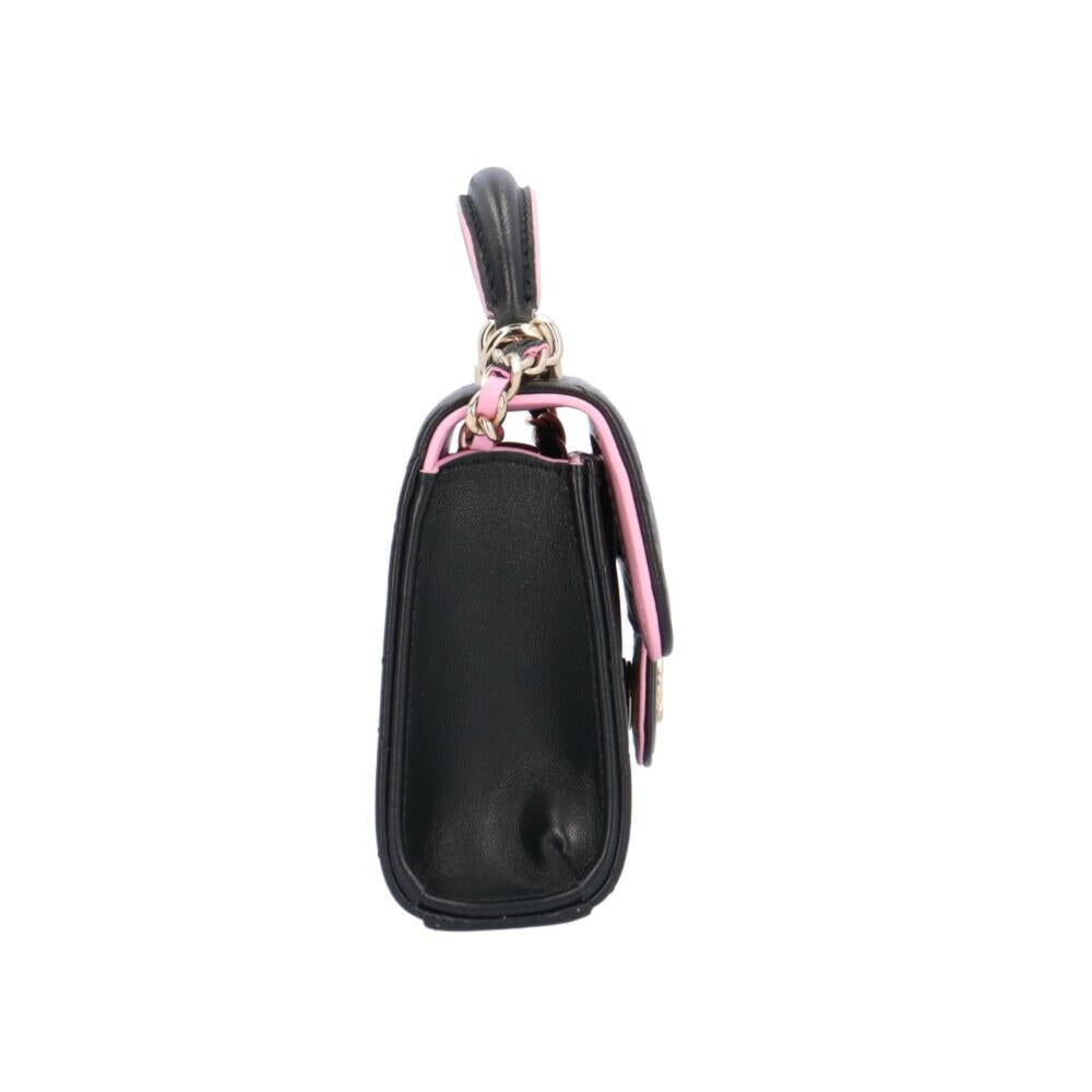 Black Leather Chanel Shoulder Bag