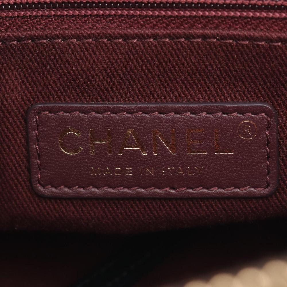 Black Leather Chanel Travel Bag