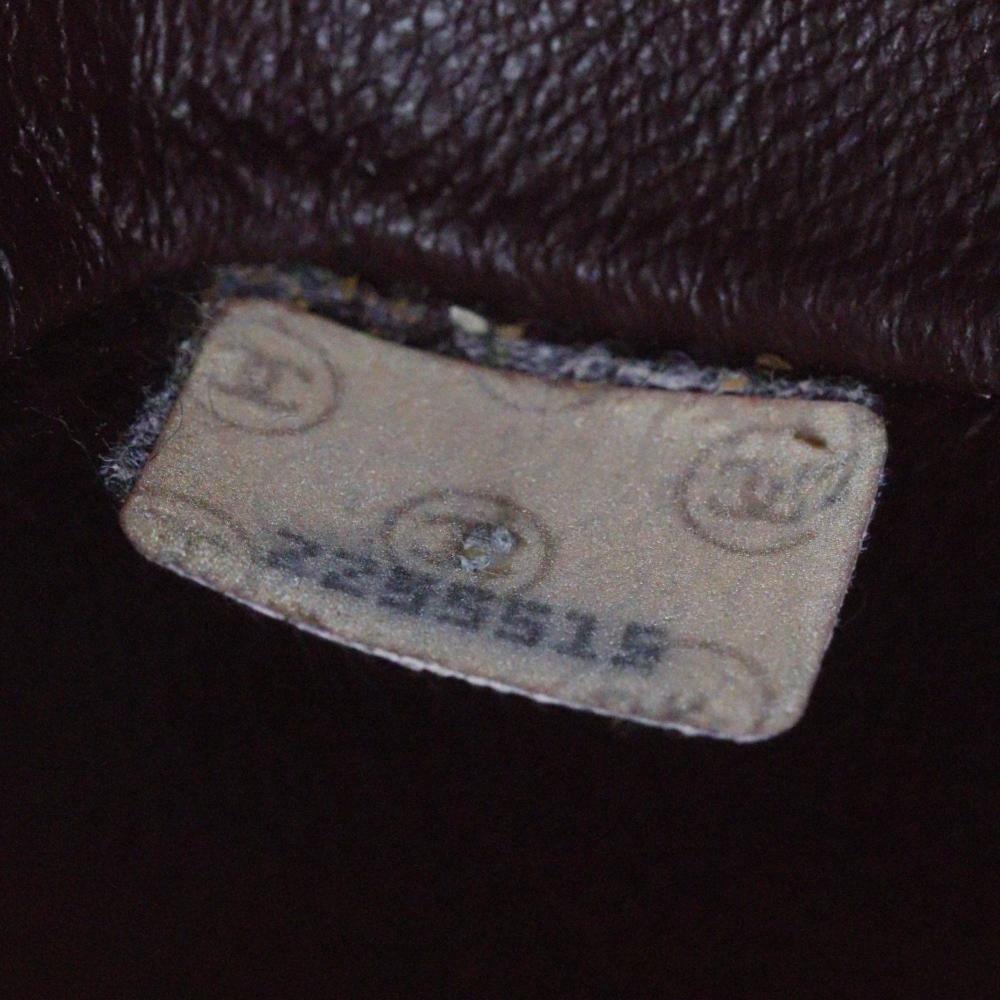 Black Leather Chanel Shoulder Bag