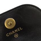 Black Leather Chanel Flap Bag