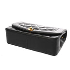 Black Leather Chanel Shoulder Bag