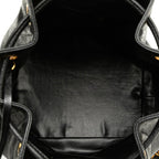 Black Leather Chanel Crossbody Bag
