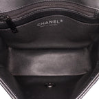 Black Leather Chanel Flap Bag